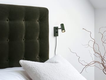 Lámpara de pared Cato - Verde bosque brillante-negro mate - Belid