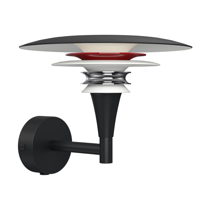 Lámpara de pared Diablo Ø20 cm - Negro mate-rojo brillante - Belid