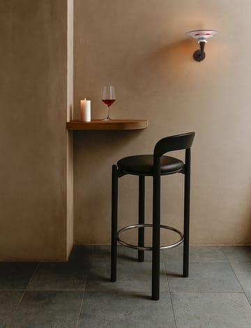 Lámpara de pared Diablo Ø20 cm - Negro mate-rojo brillante - Belid