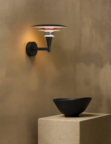 Lámpara de pared Diablo Ø20 cm - Negro mate-rojo brillante - Belid