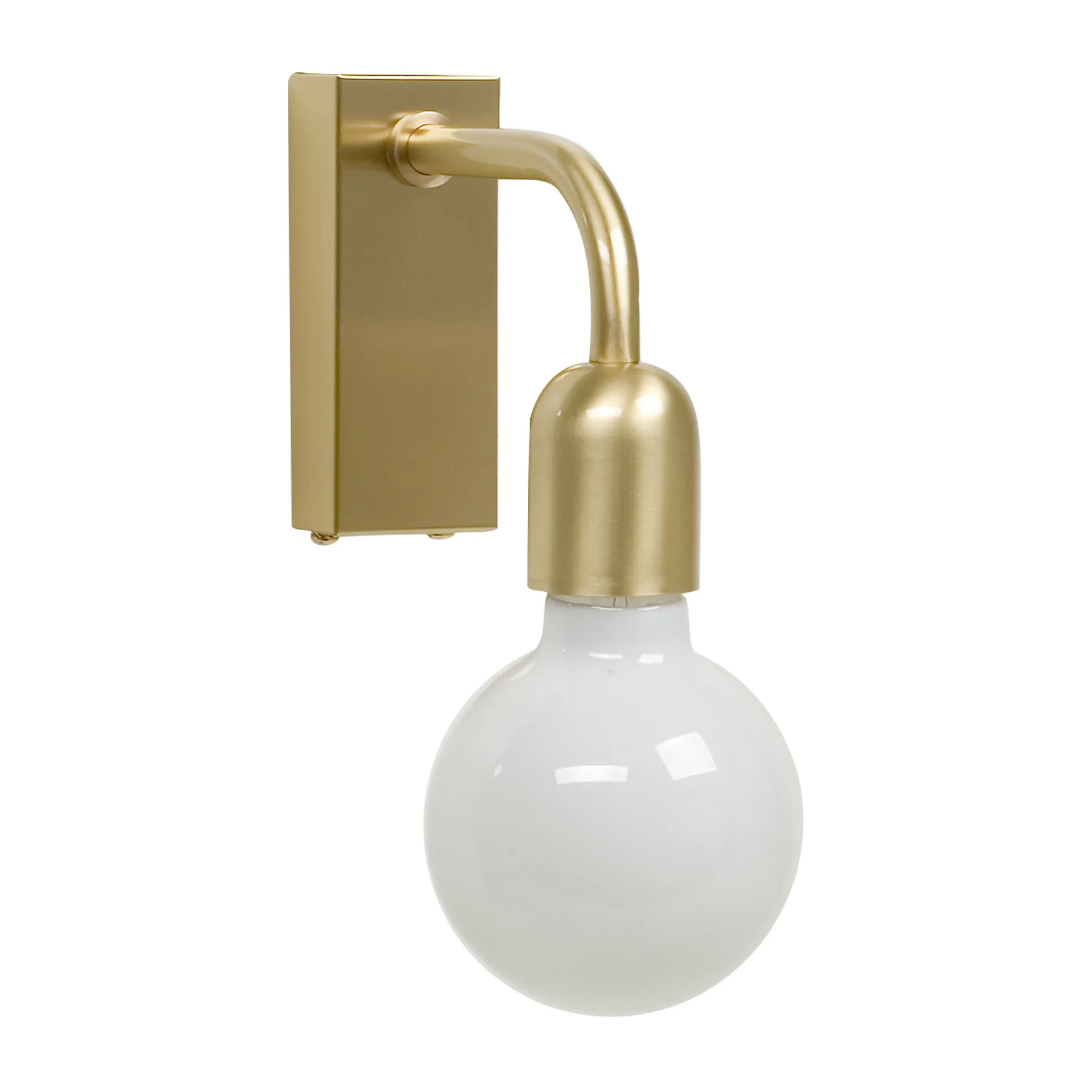 Lámpara de pared Regal 1 12,9 cm, latón cepillado Belid