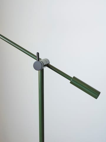 Lámpara de pie Cato 134 cm - Verde bosque brillante-negro mate - Belid