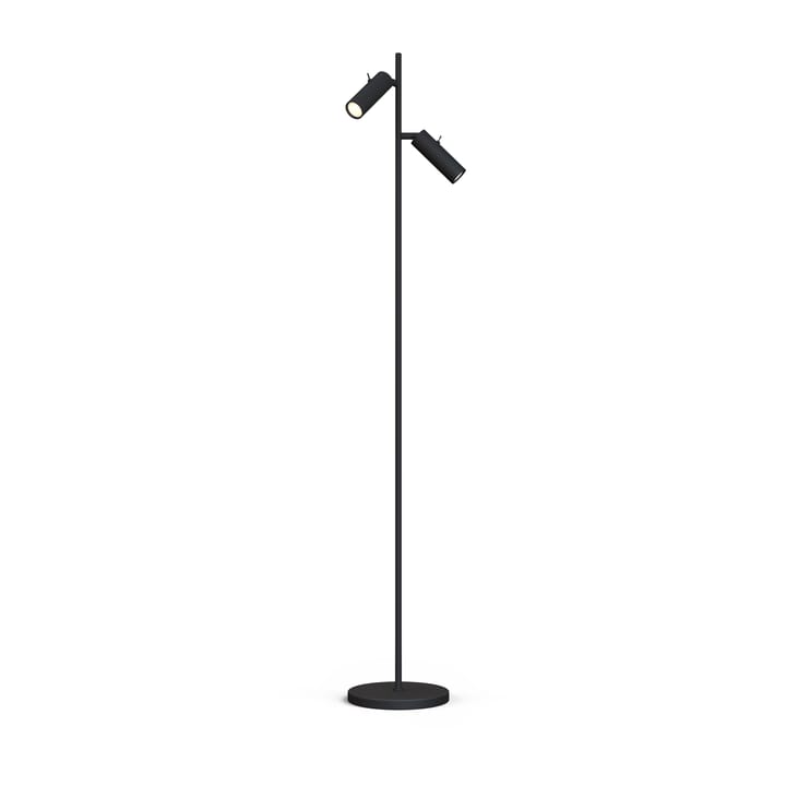Lámpara de pie Cato Slim doble - Negro mate-LED - Belid