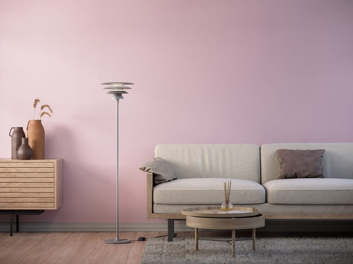 Lámpara de pie DaVinci Ø30 cm, Gris óxido Belid