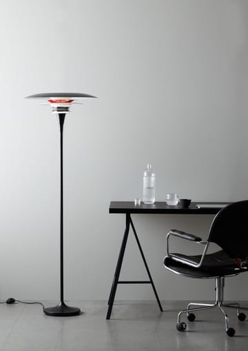 Lámpara de pie Diablo Ø50 cm - Negro mate-rojo brillante - Belid