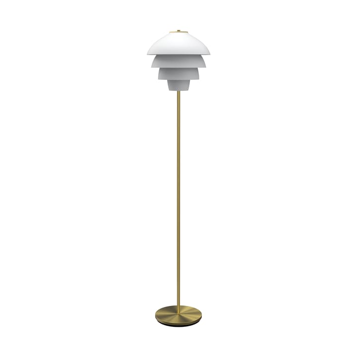 Lámpara de pie Valencia 150 cm - Blanco mate-latón - Belid