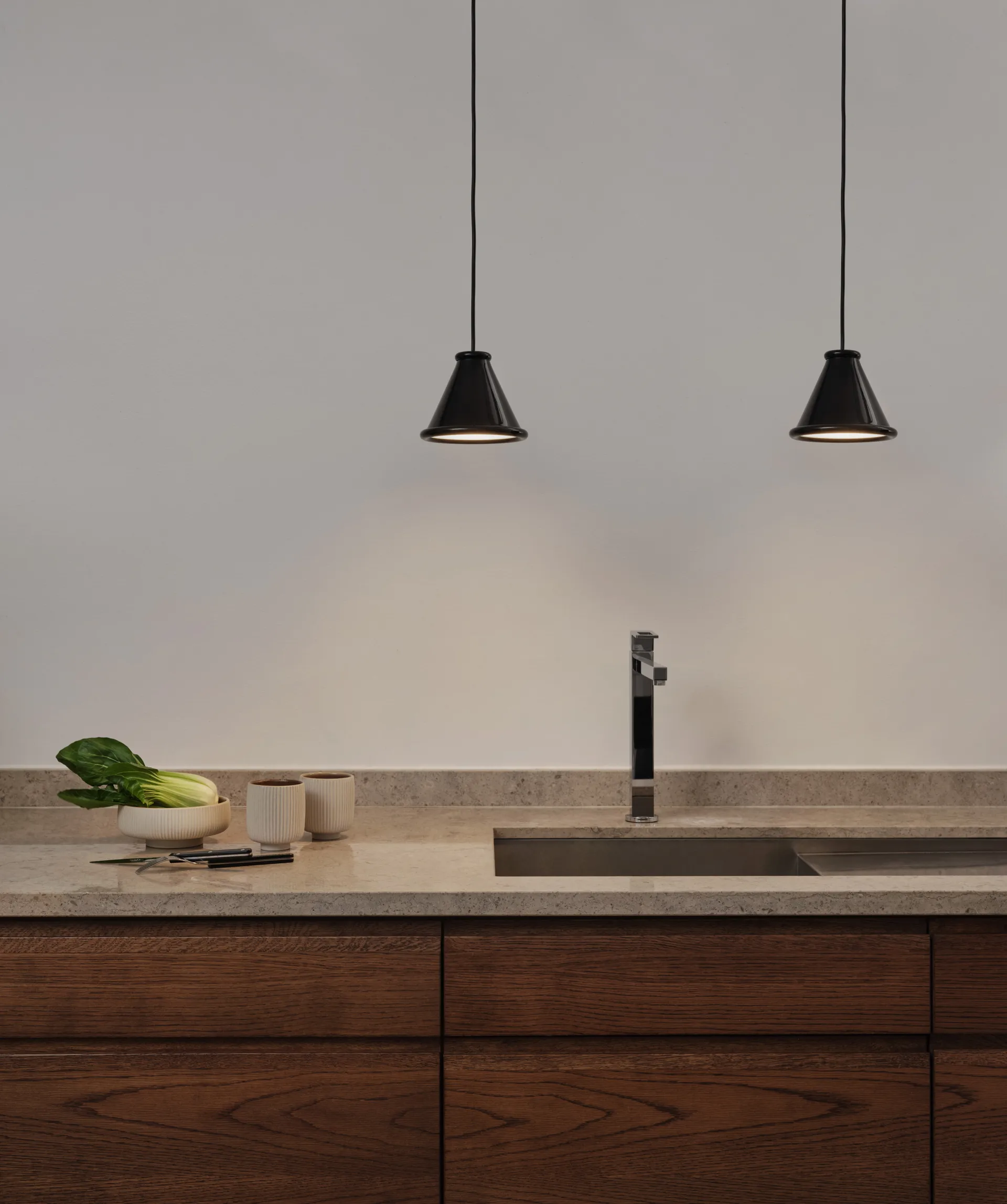 Lámpara de techo Belle Ø15 cm, Glossy black Belid