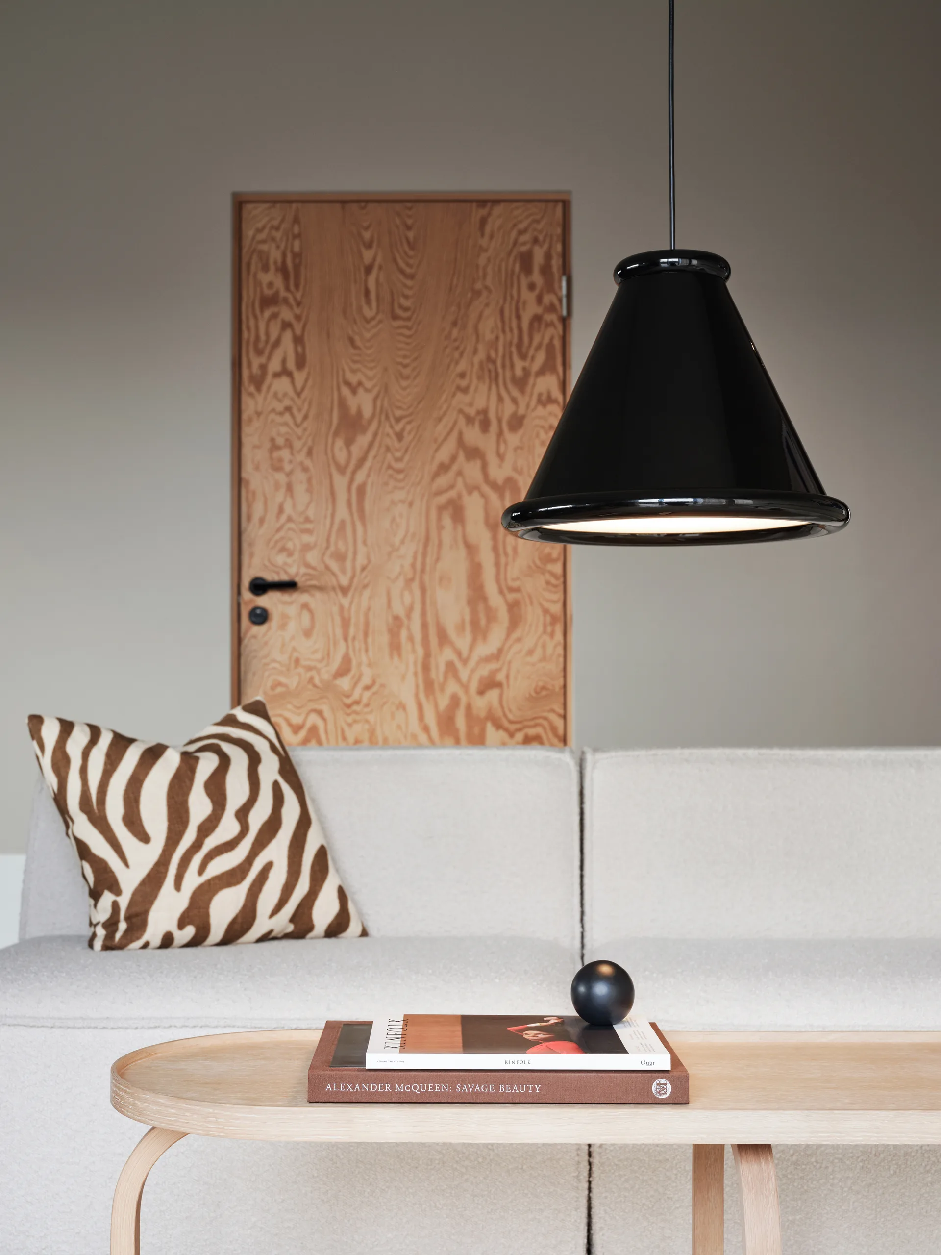 Lámpara de techo Belle Ø36 cm, Glossy black Belid