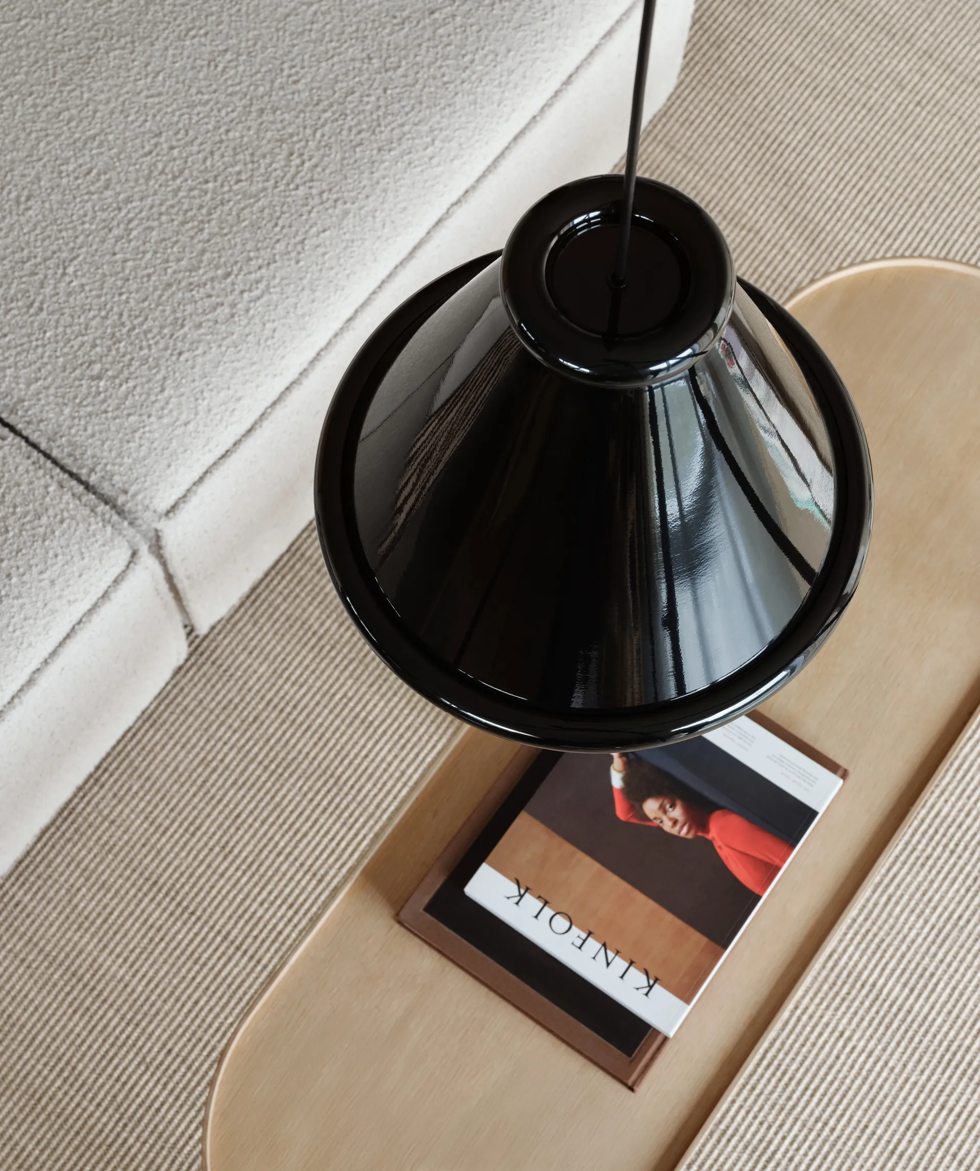 Lámpara de techo Belle Ø36 cm, Glossy black Belid