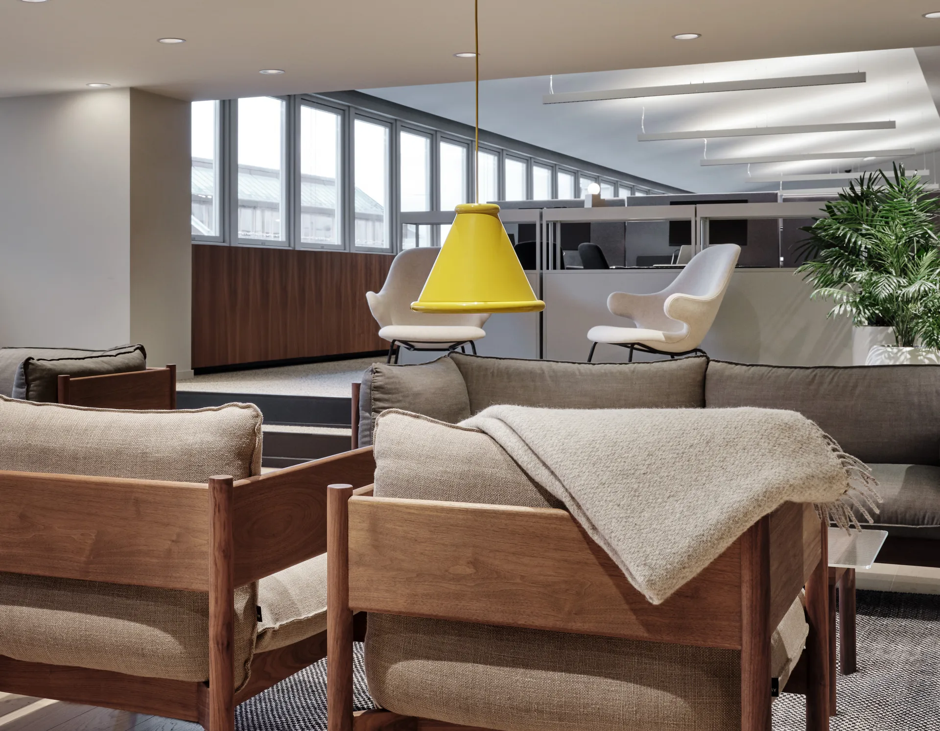 Lámpara de techo Belle Ø36 cm, Honey yellow Belid