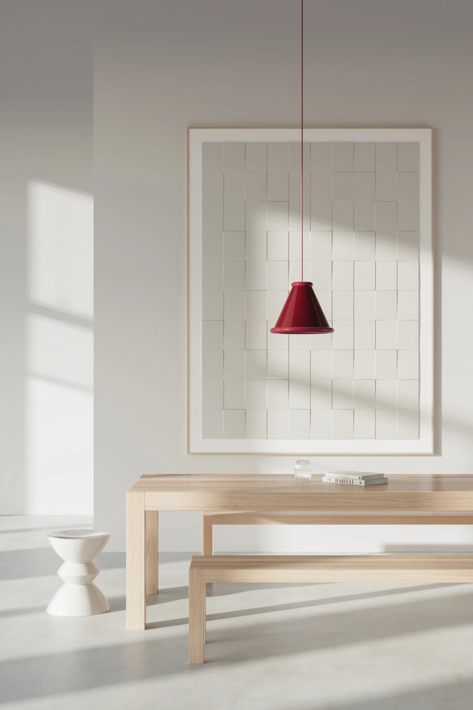 Lámpara de techo Belle Ø36 cm, Wine red-red violet Belid