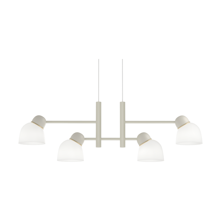 Lámpara de techo Bird 119,3 cm - Arena-latón-vidrio opalino - Belid