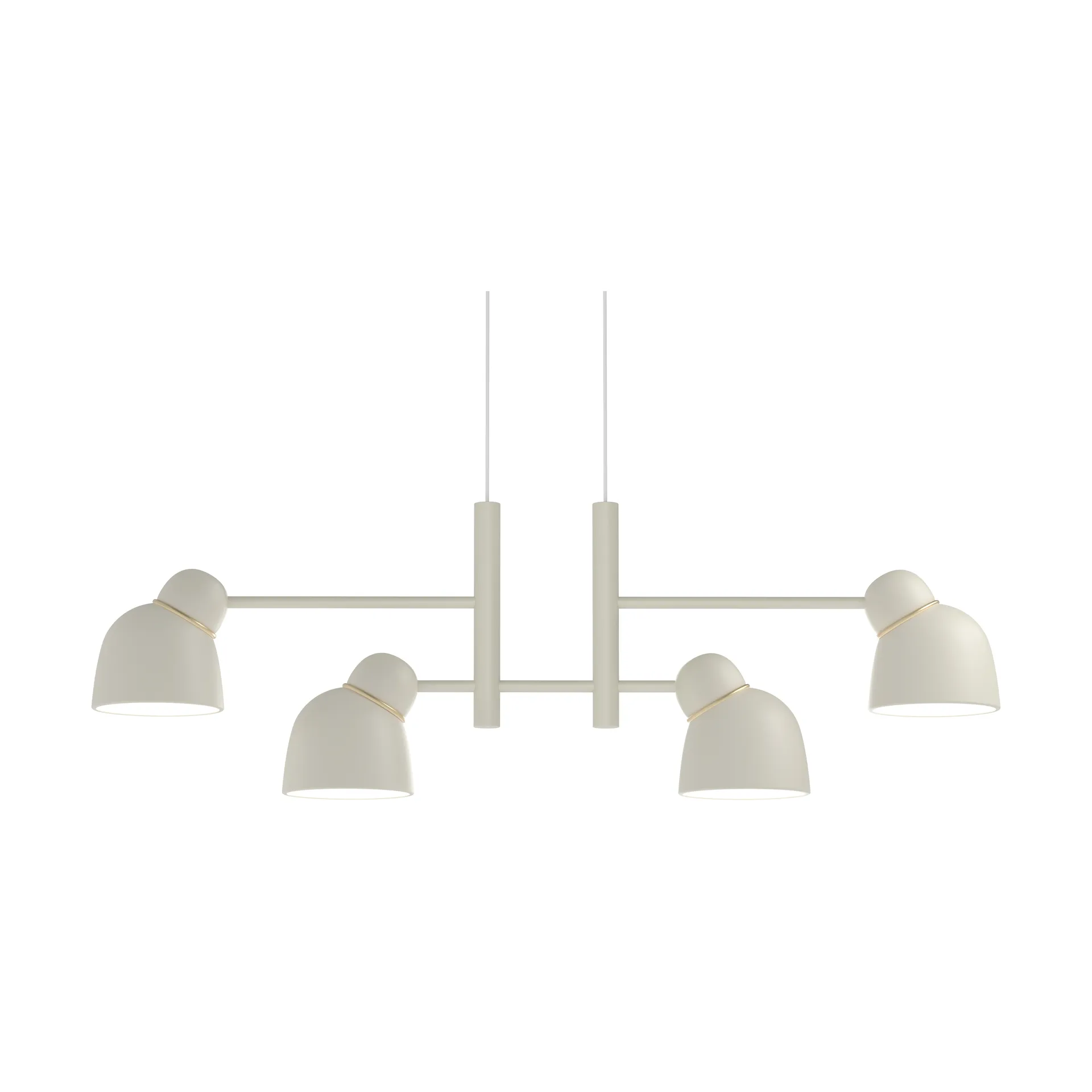 Lámpara de techo Bird 119,3 cm, Arena-latón Belid