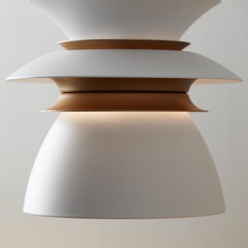 Lámpara de techo Diablo Ø16,5 cm - blanco mate-latón - Belid