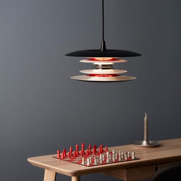 Lámpara de techo Diablo Ø50 cm - Negro mate-rojo brillante - Belid