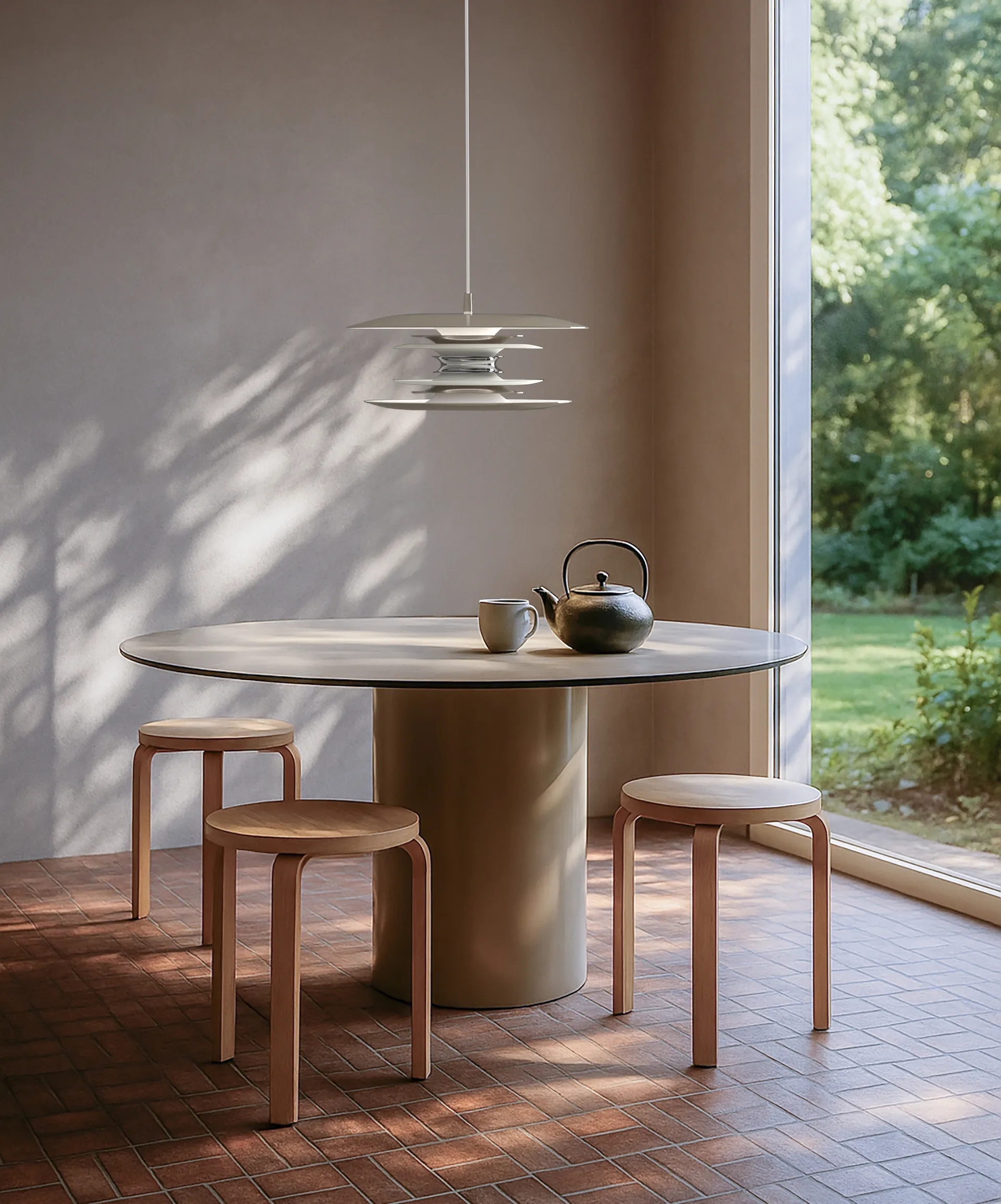 Lámpara de techo Diablo Ø50 cm, Soft greige Belid