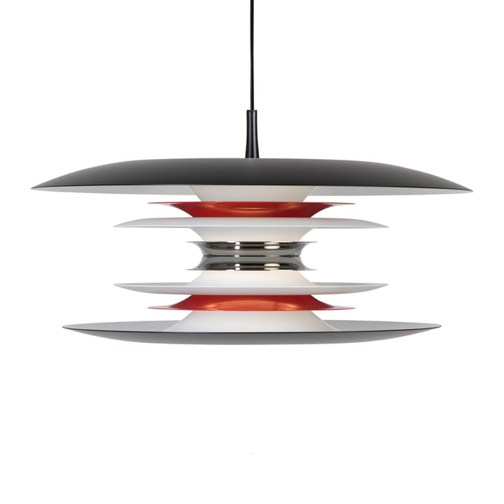 Lámpara de techo Diablo Ø50cm - Negro mate-rojo brillante - Belid