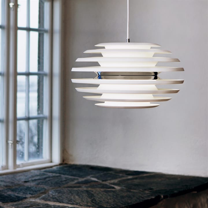 Lámpara de techo Ellipse, blanco mate, cromo Belid