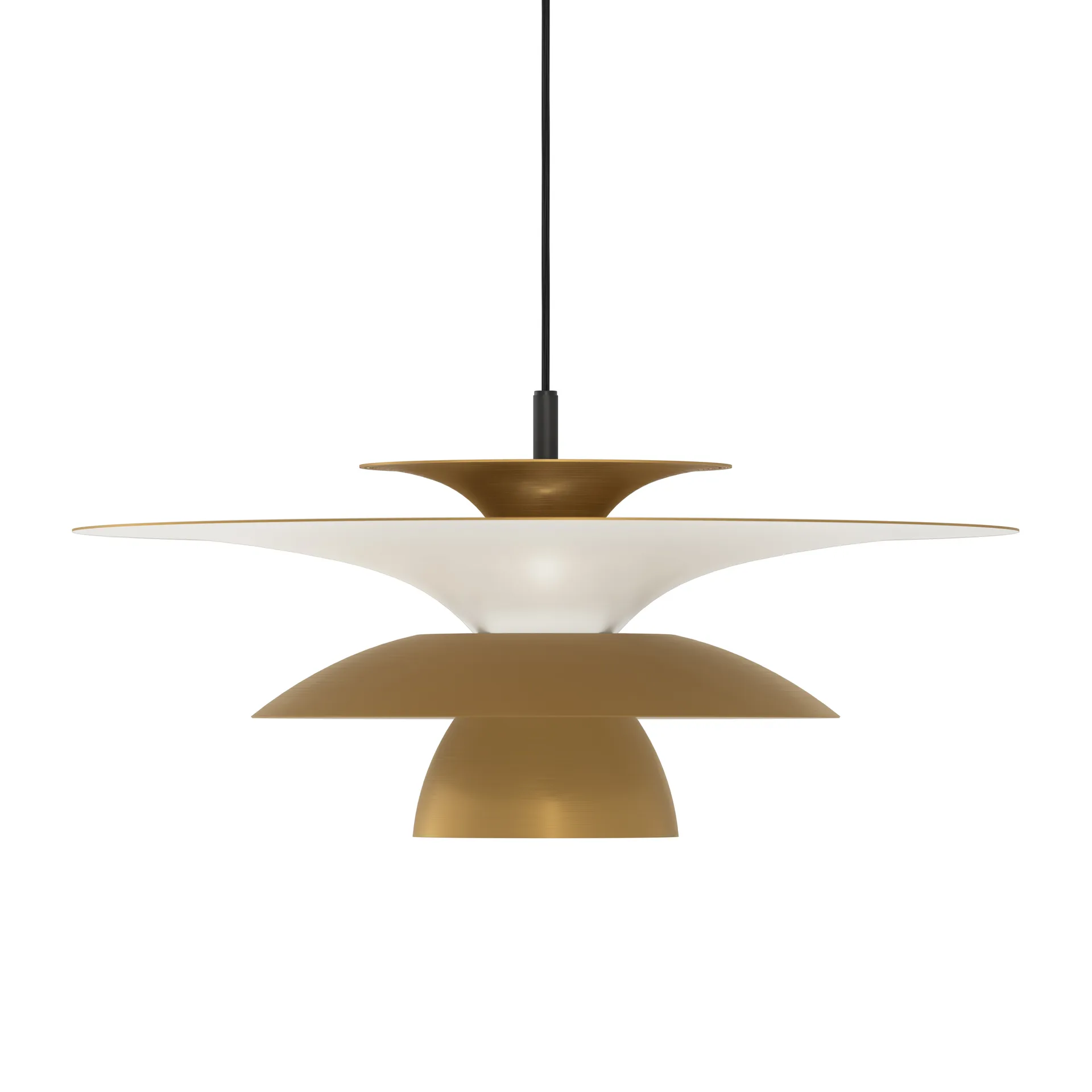 Lámpara de techo Picasso Ø50 cm, latón antiguo Belid