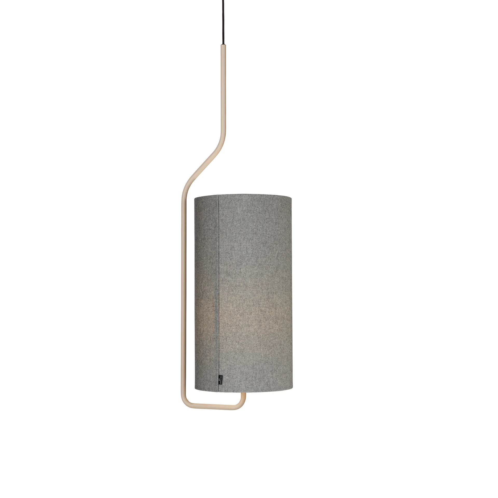 Pantalla de lámpara Bender lana Ø27 cm, gris Belid