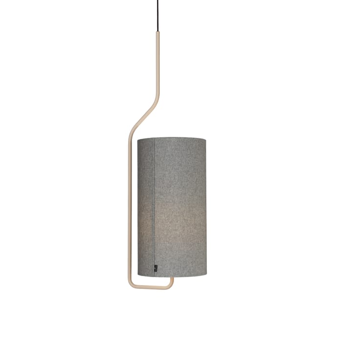 Pantalla de lámpara Bender lana Ø27 cm, gris Belid