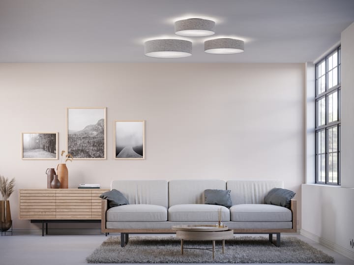 Plafón Soft Ø60 cm, lana gris Belid
