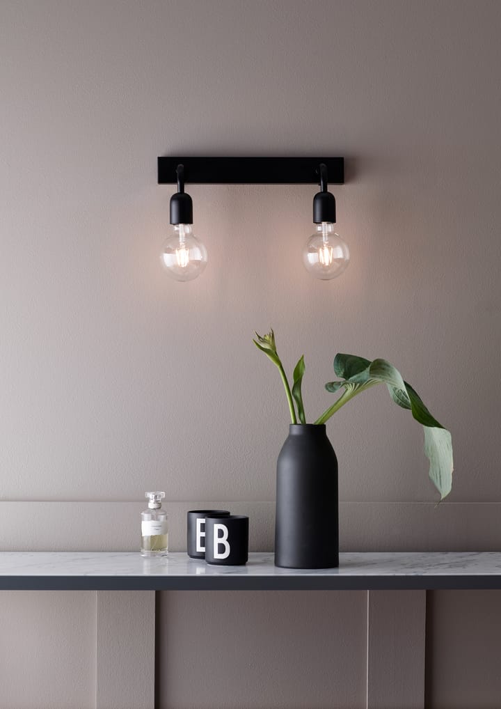 Regal 2 Lámpara de pared 13,5 cm, negro mate Belid