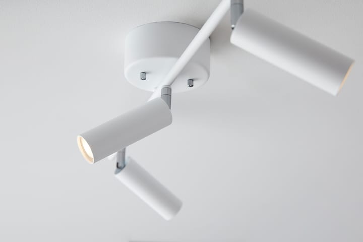 Riel techo Cato Slim 3 focos, blanco mate-LED Belid