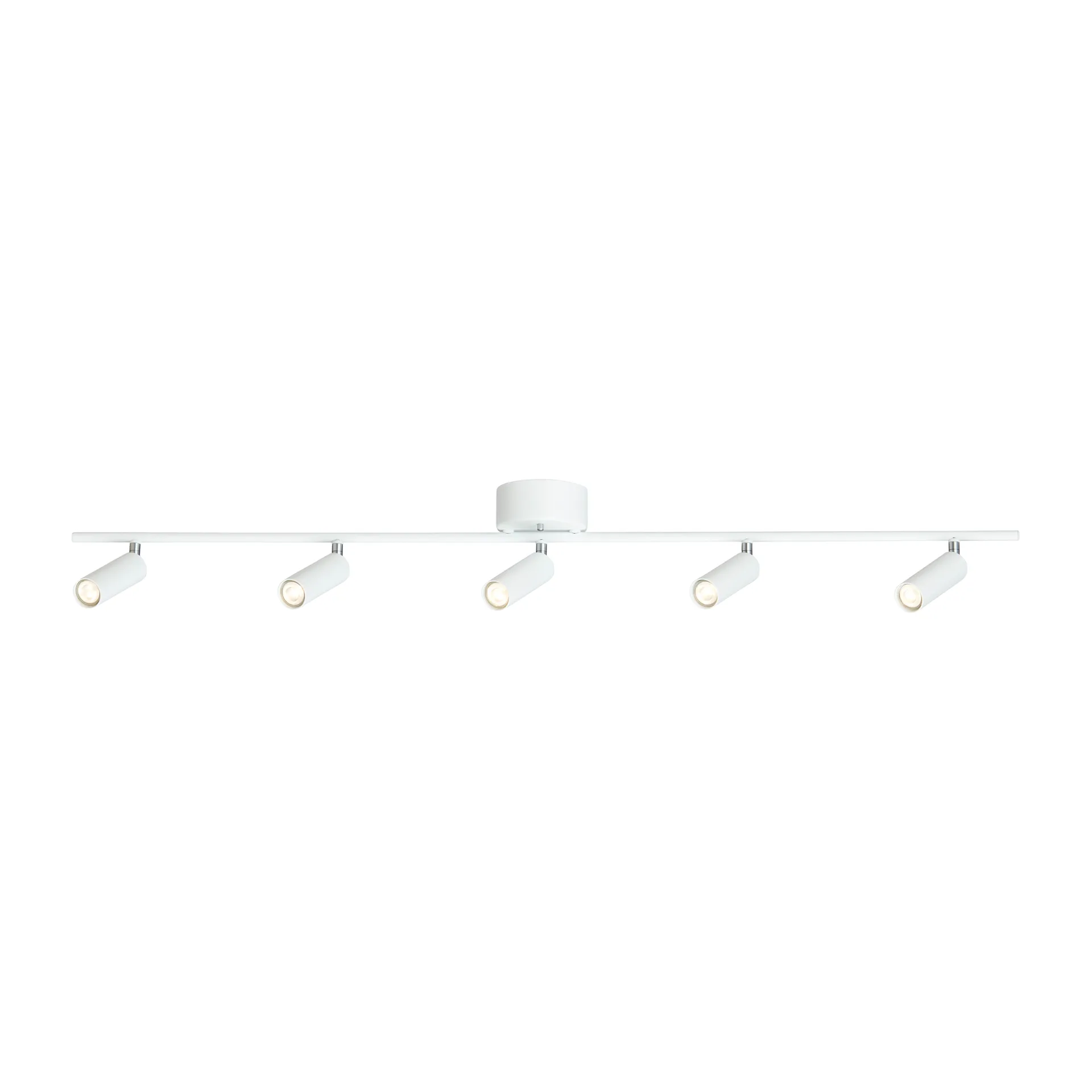 Riel techo Cato Slim 5 focos, blanco mate-LED Belid