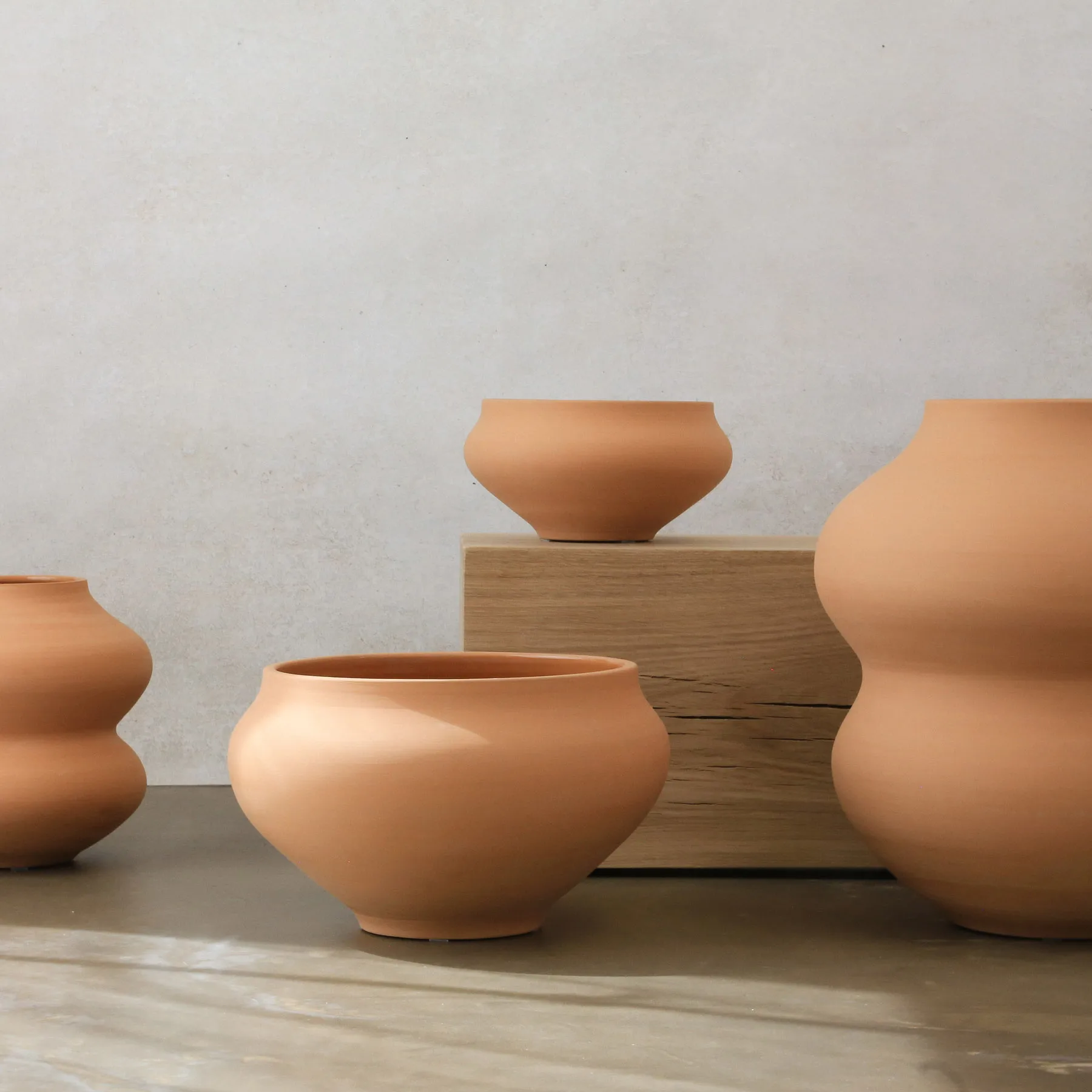 Jarrón Belle raw 26 cm, Rosa Bergs Potter