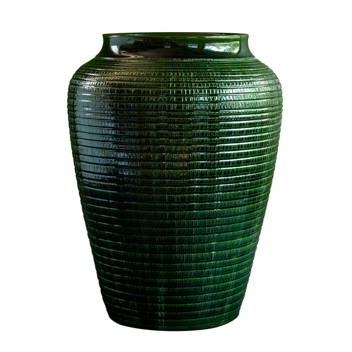 Jarrón esmaltado Willow 35 cm, Green emerald Bergs Potter