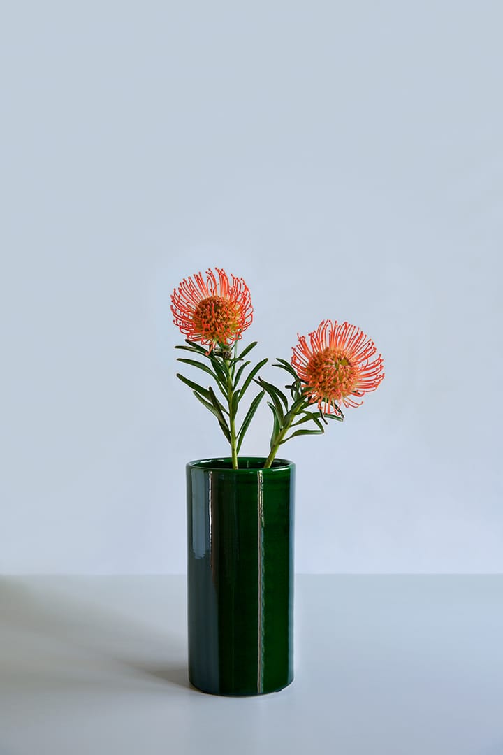 Jarrón vidriado Romeo Ø12 cm, Green Bergs Potter