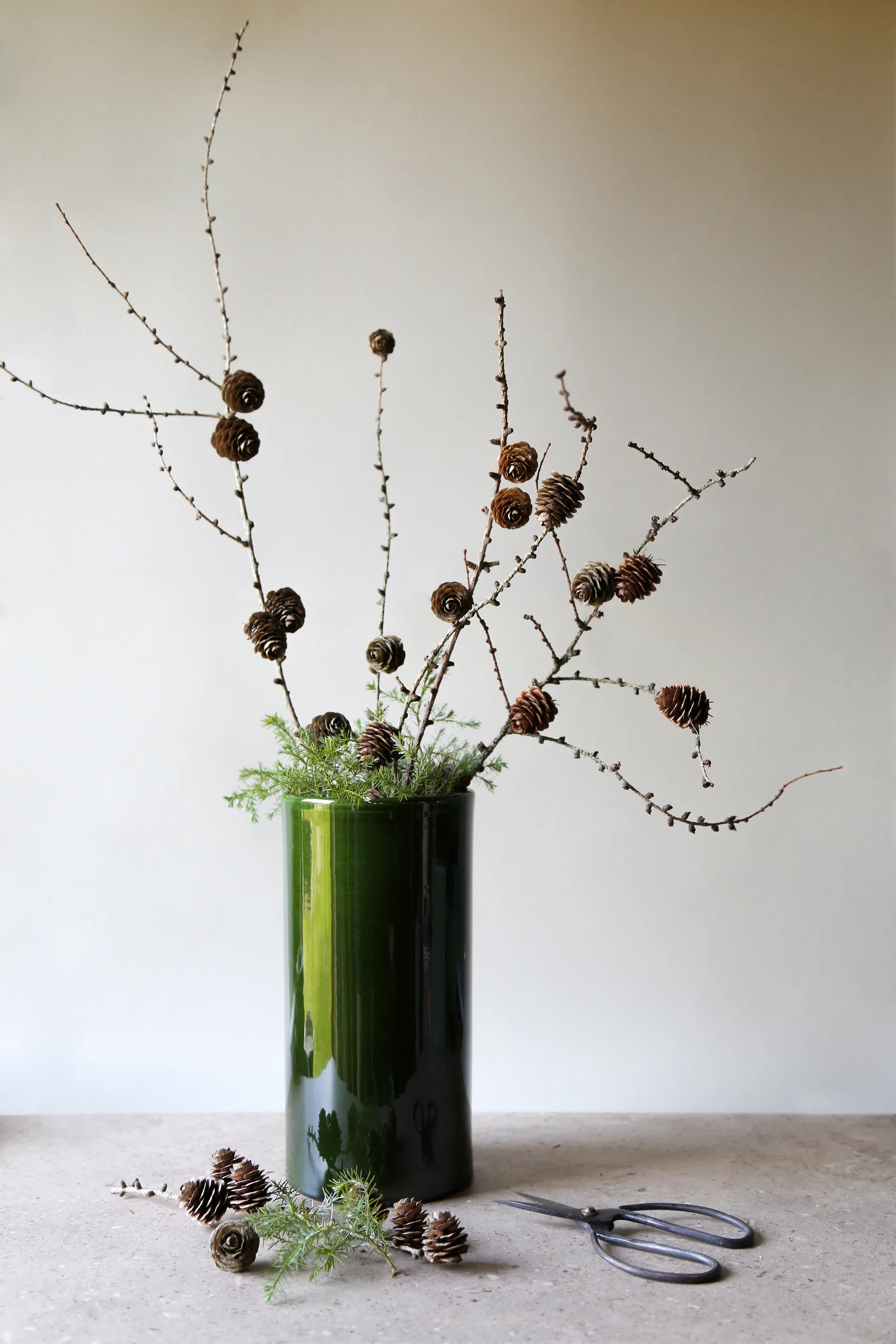 Jarrón vidriado Romeo Ø12 cm, Green Bergs Potter