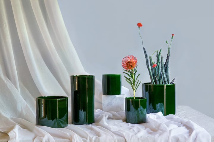 Jarrón vidriado Romeo Ø12 cm, Green Bergs Potter