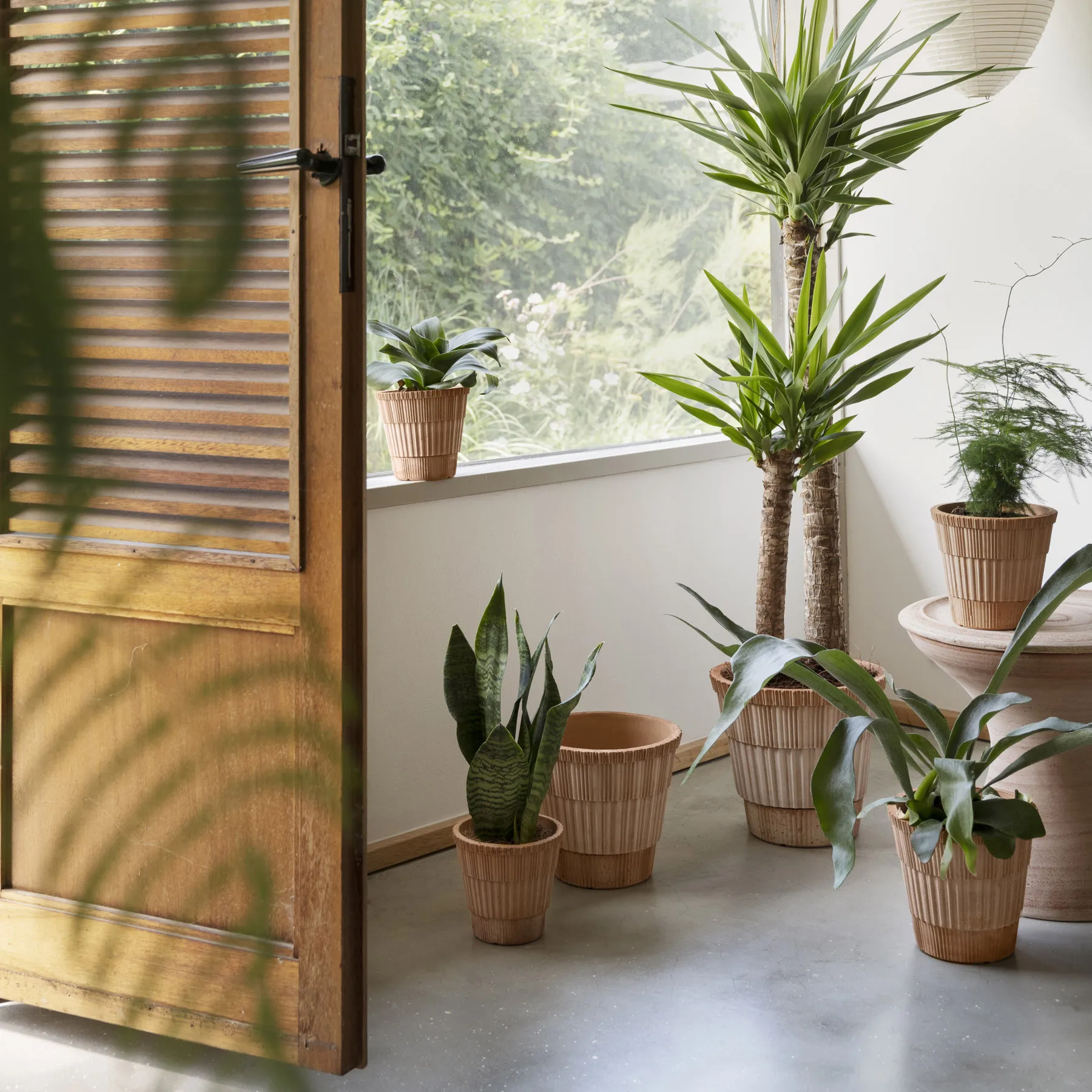 Maceta Atlas raw, Rosa, Ø21 cm Bergs Potter