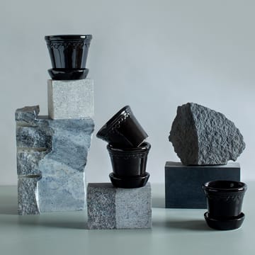 Maceta Copenhagen esmaltada Ø10 cm - negro - Bergs Potter