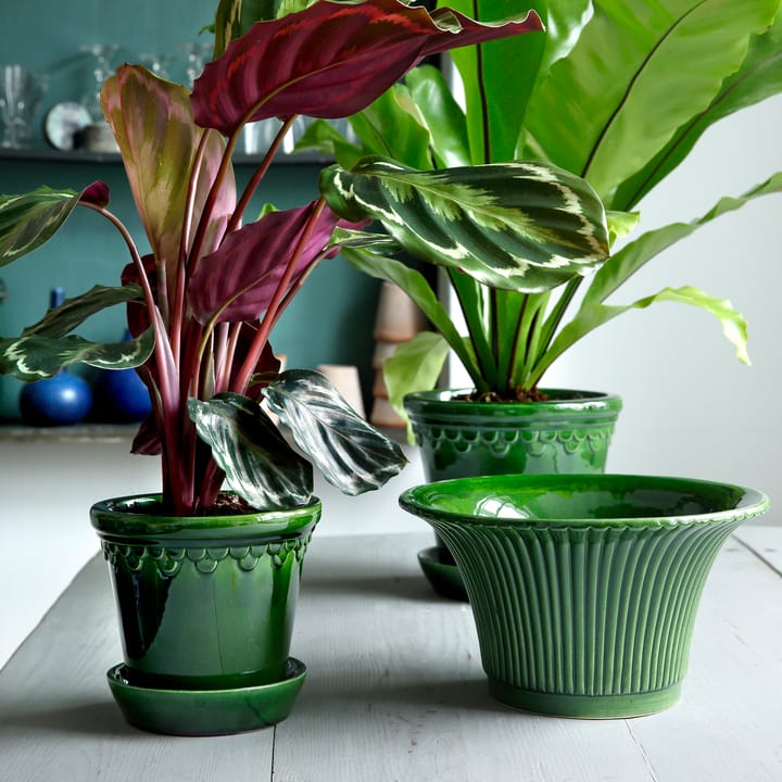 Maceta Copenhagen esmaltada Ø16 cm, verde Bergs Potter
