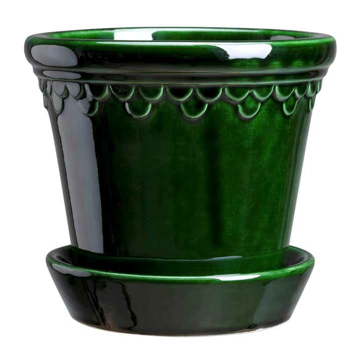 Maceta Copenhagen esmaltada Ø16 cm - verde - Bergs Potter