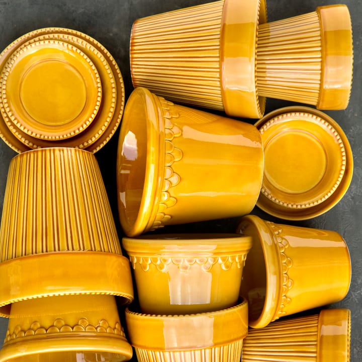 Maceta Copenhagen esmaltada Ø18 cm, amarillo Bergs Potter