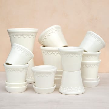 Maceta Copenhagen esmaltada Ø18 cm - blanco - Bergs Potter