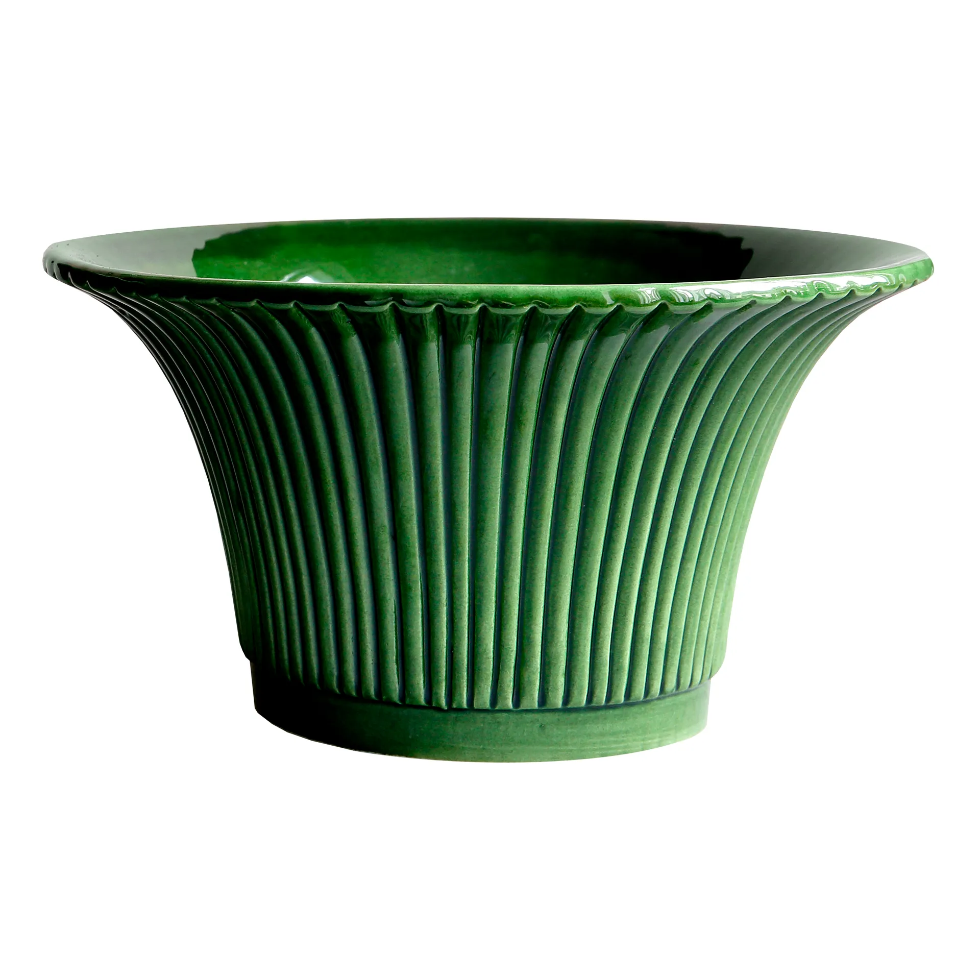 Maceta Daisy esmaltada Ø25 cm, verde Bergs Potter