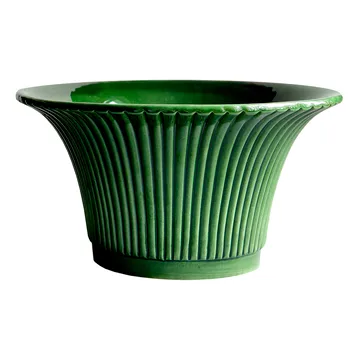 Maceta Daisy esmaltada Ø25 cm - verde - Bergs Potter