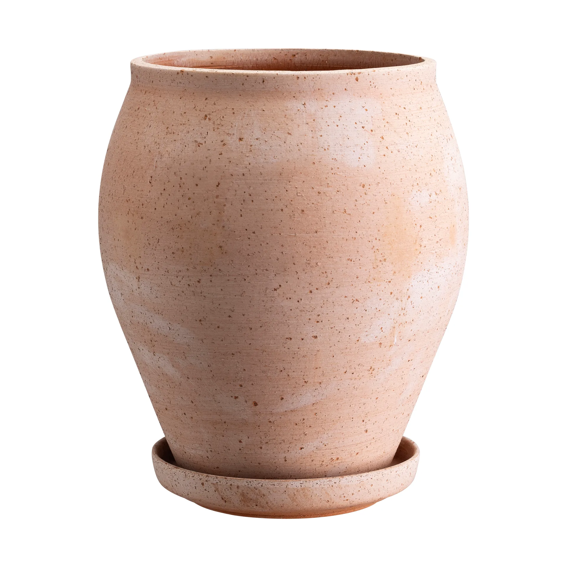 Maceta Delphi con plato, 2 piezas, Rosa, Ø22 cm, alto Bergs Potter