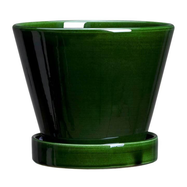 Maceta esmaltada Julie Ø13 cm - Green emerald - Bergs Potter