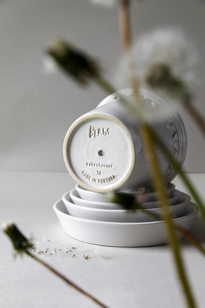 Maceta esmaltada Københavner Ø14 cm, Mineral White Bergs Potter