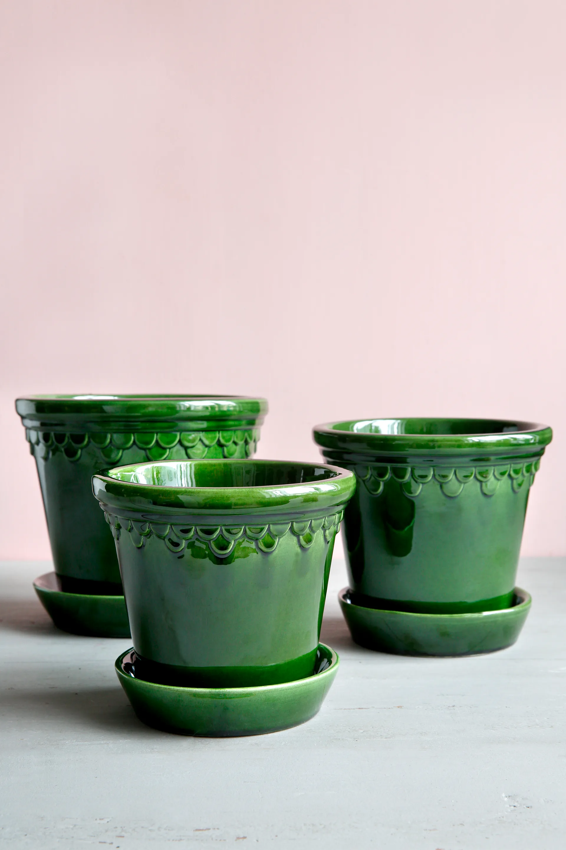 Maceta esmaltada Københavner, Verde, Ø18 cm Bergs Potter