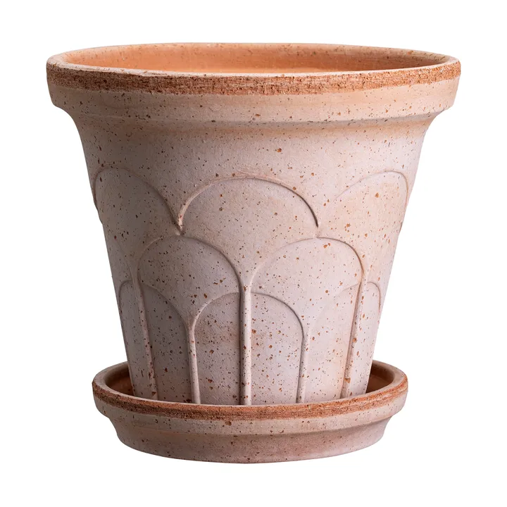 Maceta Fleur con plato, 2 piezas - Rosa, Ø18 cm - Bergs Potter