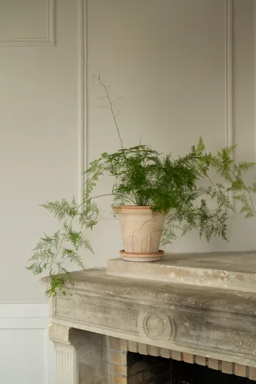 Maceta Fleur con plato, 2 piezas - Rosa, Ø25 cm - Bergs Potter