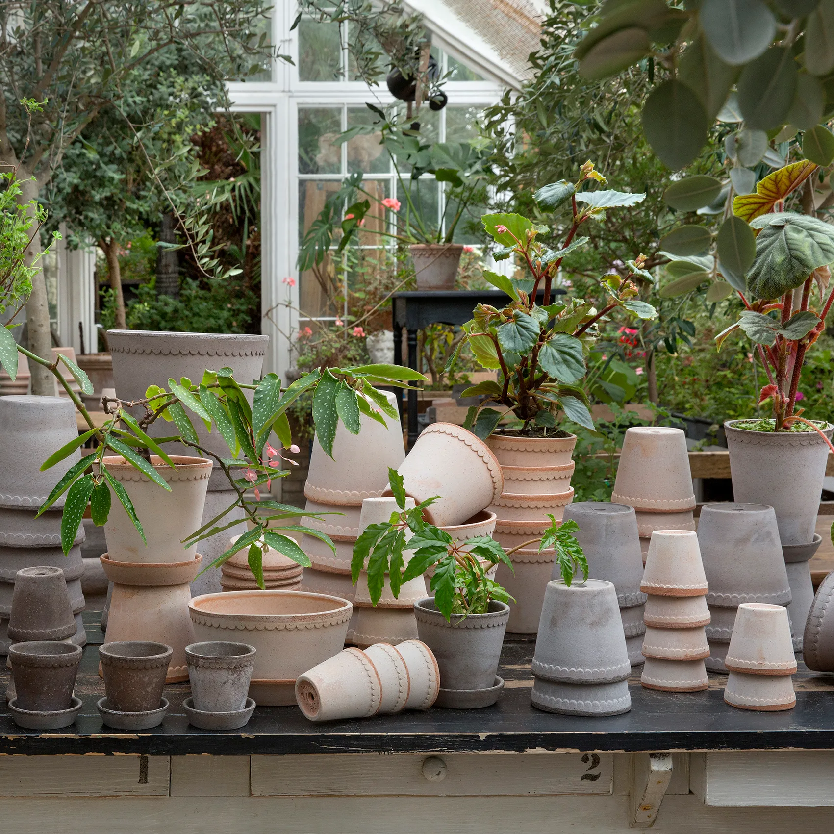 Maceta Helena Ø16 cm, gris Bergs Potter