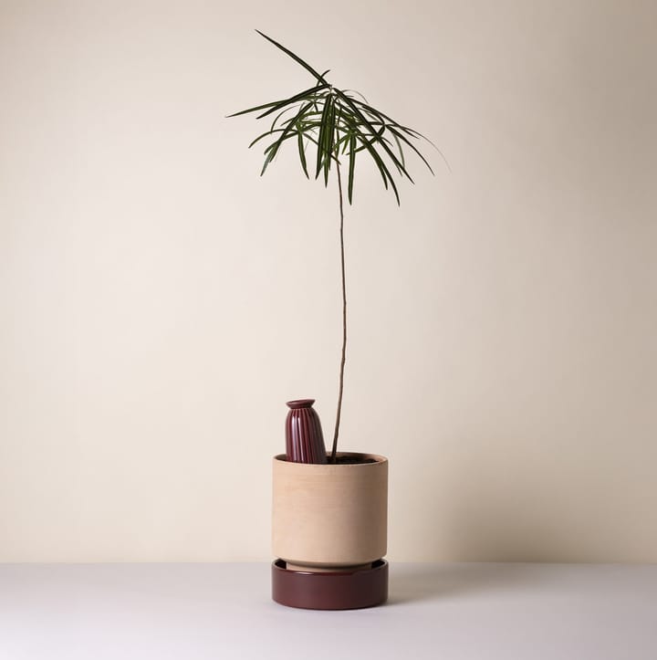Maceta Hoff, Ø18 cm, Raw Rosa-Deep Burgundy Bergs Potter
